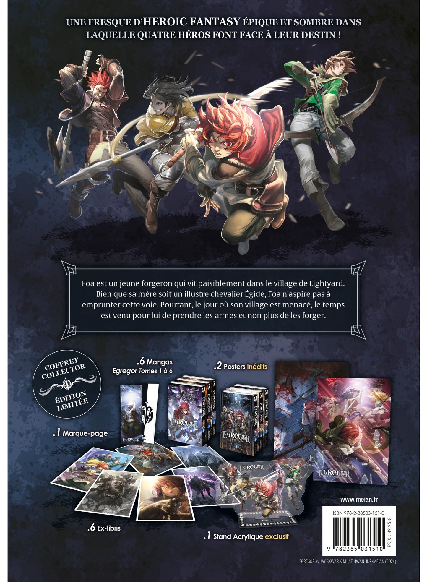 Egregor - Partie 1 (Tomes 01 à 06) - Coffret 6 Mangas Collector