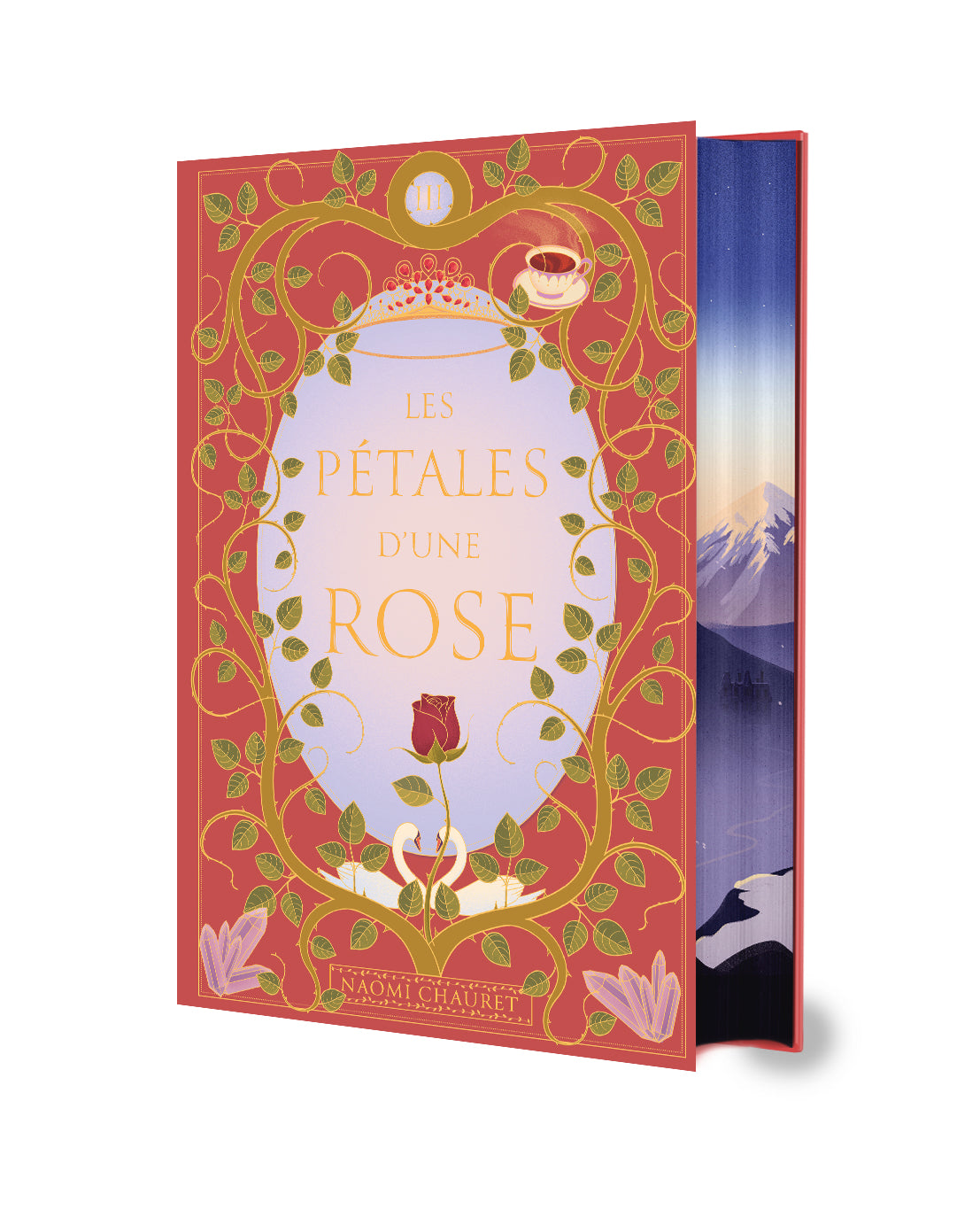Les pétales d'une rose