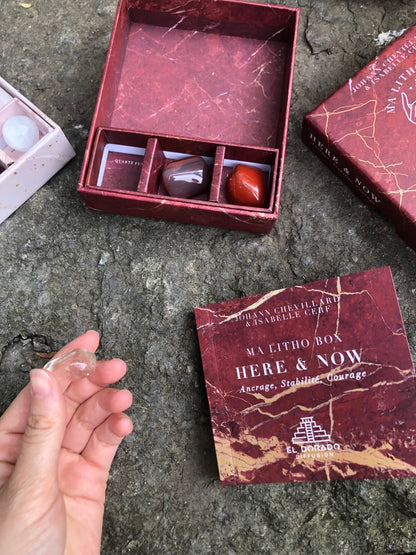 Ma Litho Box Here & Now : Ancrage, Stabilité, Courage